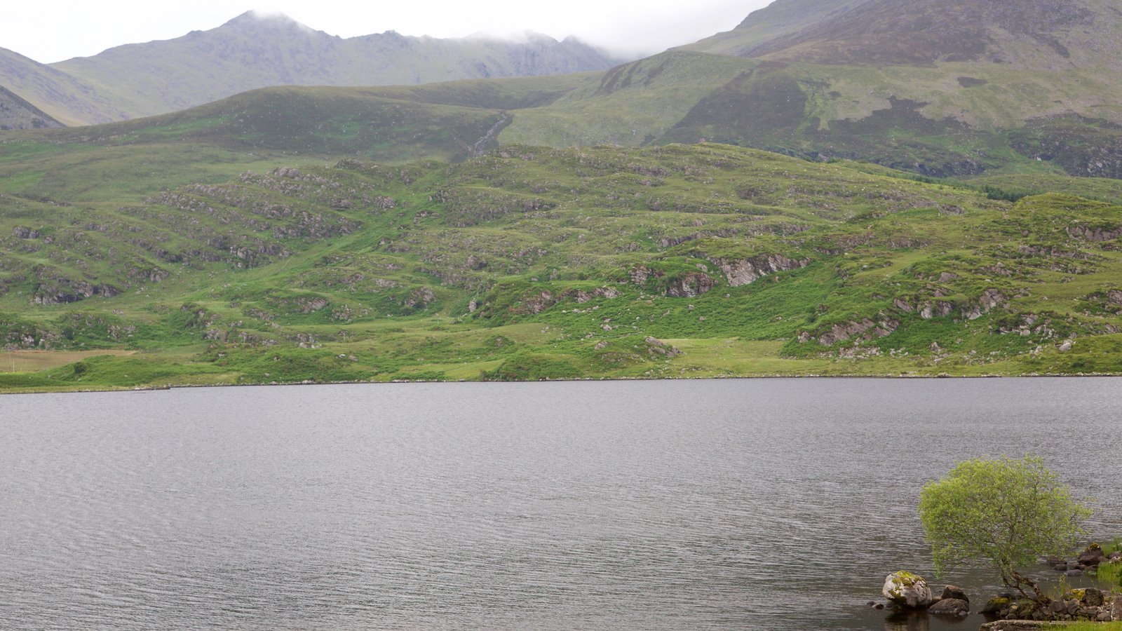 Lough Acoose, Glencar, County Kerry — mountains and still water